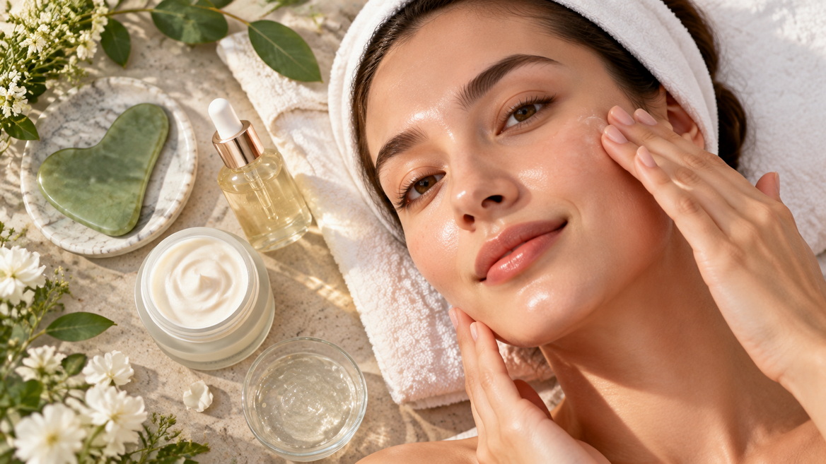 Facial Massage Technique And Skincare Routine Facial Massage Technique And Skincare Routine