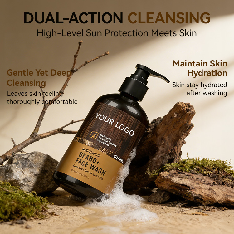 Sandalwood Gentle Cleansing Beard Face Wash (3) Sandalwood Gentle Cleansing Beard Face Wash (3)