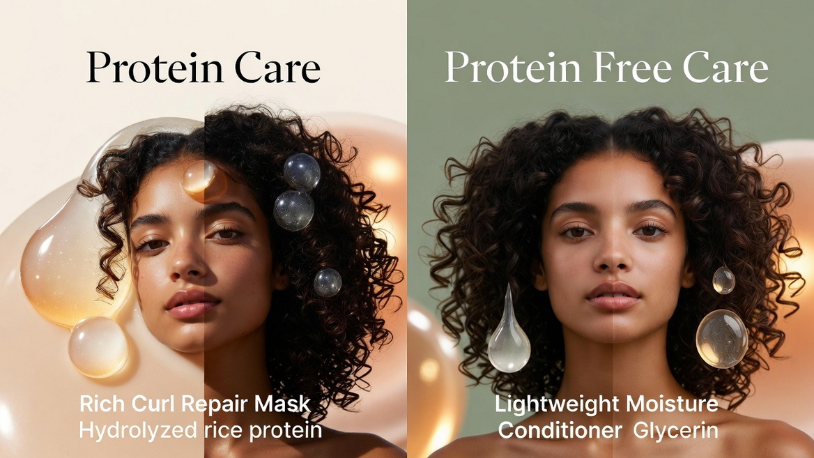 Protein And Protein Free Curl Care Comparison Protein And Protein Free Curl Care Comparison