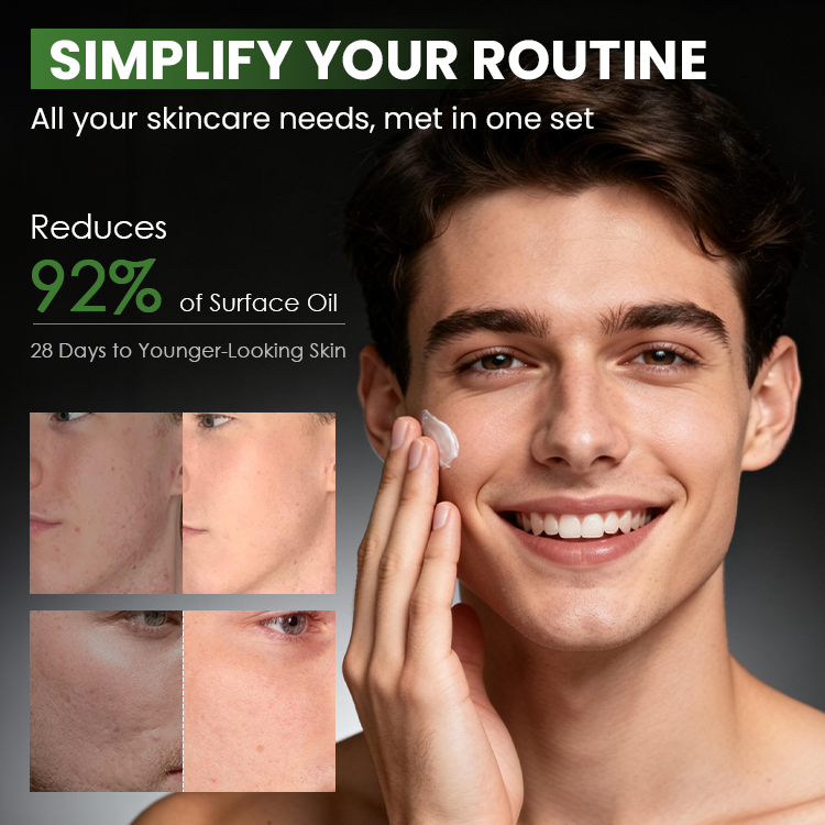Men's Charcoal Ginseng 5-in-1 Skincare Set (5) Men's Charcoal Ginseng 5-in-1 Skincare Set (5)