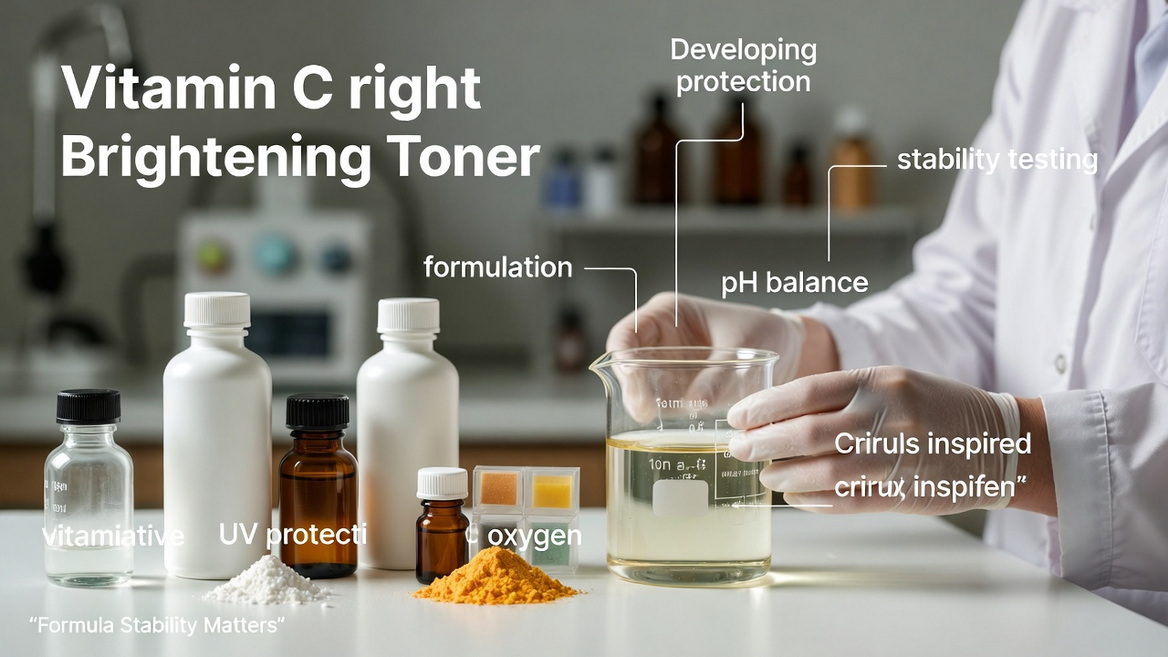 Stable Vitamin C Toner Formula And Packaging