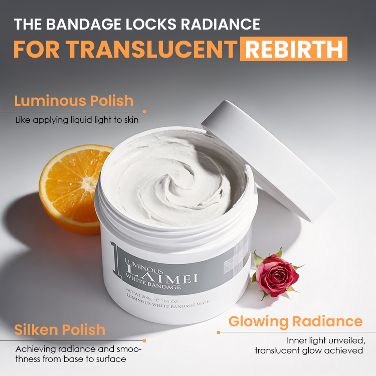 White Brightening Spot-Reducing Bandage Mask