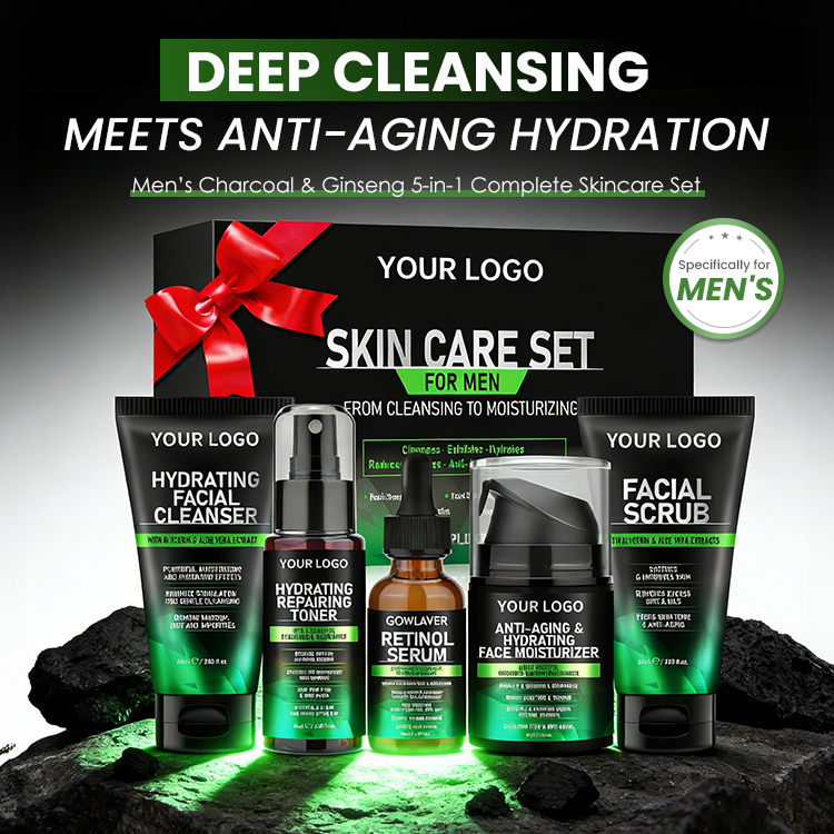 Men's Charcoal Ginseng 5-in-1 Skincare Set