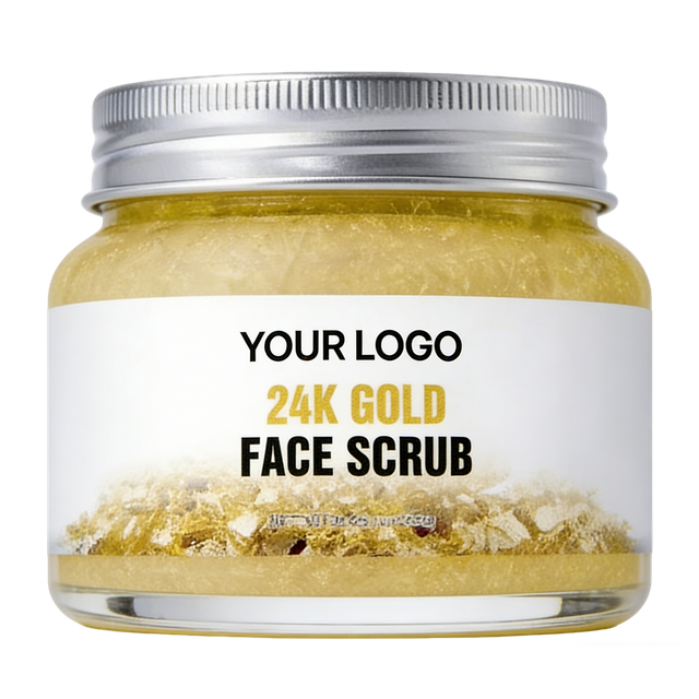 24K Gold Luxury Brightening Face Scrub