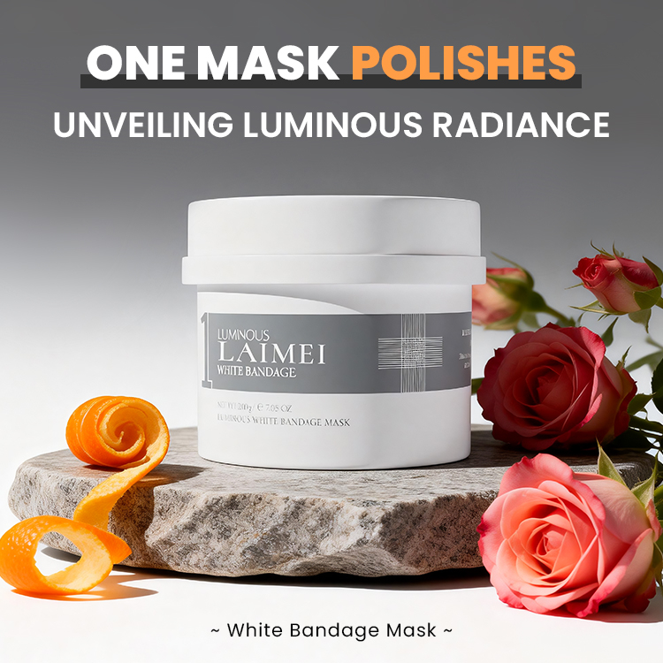 White Brightening Spot-Reducing Bandage Mask
