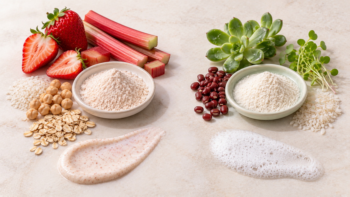 Botanical Ingredients And Powder Textures
