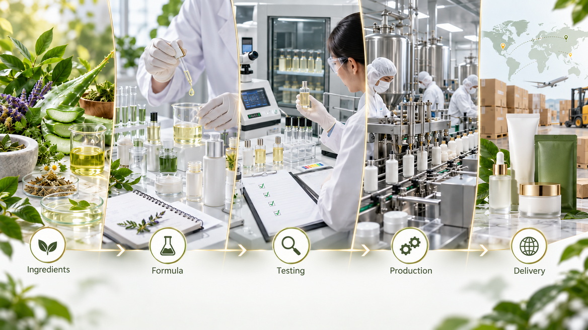 Natural Skincare OEM Production Process